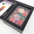 Decorative Black Preserved Fresh Flower  Display Frame for Valentine's Day